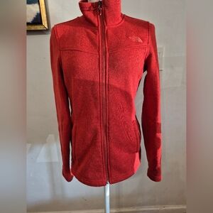 The North Face Red Full-Zip Fleece Size S/P